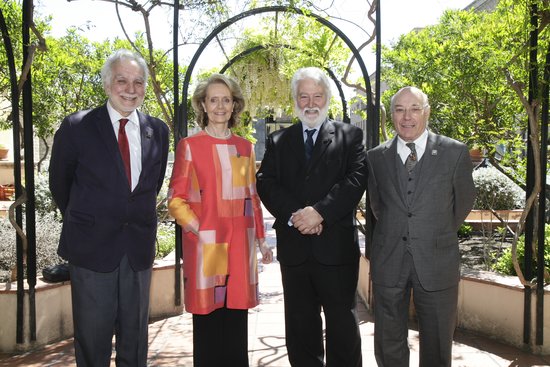 New culture minister Mariàngela Vilallonga (second from left) on June 8 2017 (by Jordi Pareto and IEC)